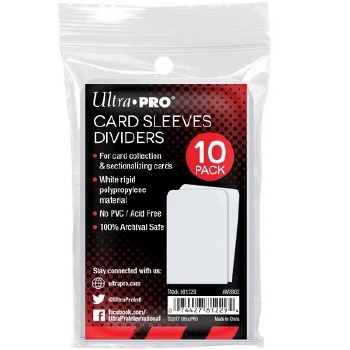 Ultra Pro 10 Card Sleeves Dividers