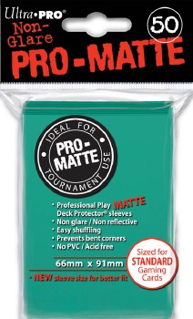 Ultra Pro Sleeves: 50 Pro-Matte Aqua