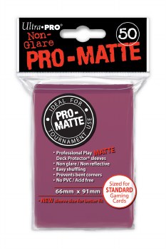 Ultra Pro Sleeves: 50 Pro-Matte Blackberry