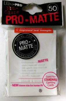 Ultra Pro Sleeves: 50 Pro-Matte White