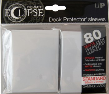 Ultra Pro Sleeves: 80 Eclipse White
