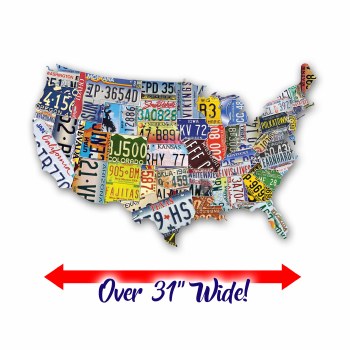 USA Liscense Plate 1000 Piece Jigsaw Puzzle