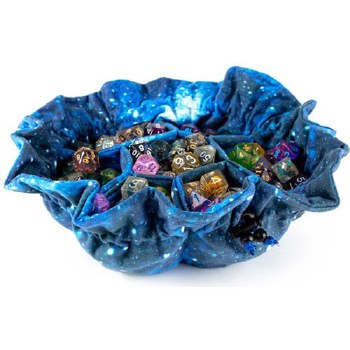 Velvet Dice Bag with Pockets: Nebula