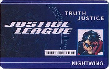 Heroclix World's Finest ID WFID-020 Nightwing ID Card