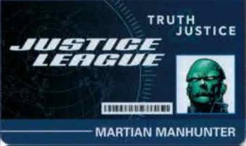Heroclix World's Finest ID WFID-101 Martian Manhunter ID Card
