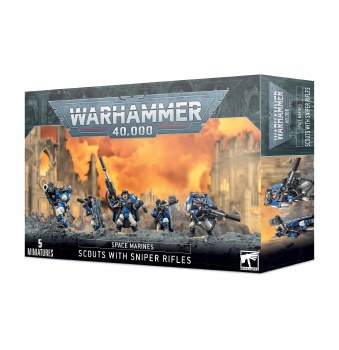 Warhammer 40,000: Space Marine Scouts with Sniper Rifles