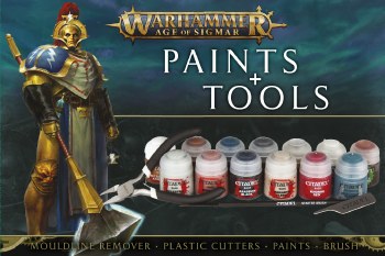 Warhammer Age of Sigmar: Paint &amp; Tools Set