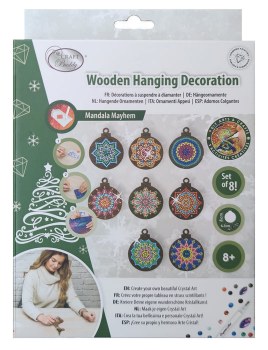 Wooden Hanging Mandala Mayhem Decoration