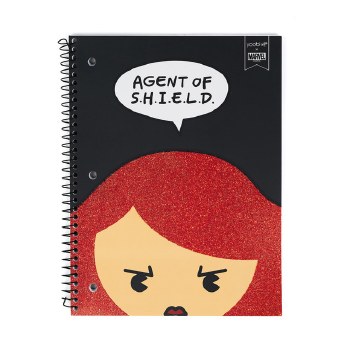 Yoobi Spiral Notebook: Black Widow