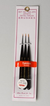 3-pc Taklon Detail Brush Set