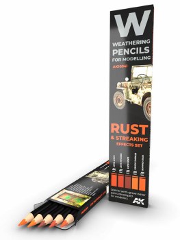 Weathering Pencil Set: Rust &amp; Streaking