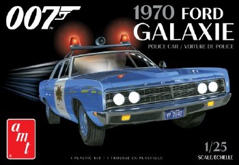 1/25 1970 Ford Galaxie Police Car (James Bond) Plastic Model Kit
