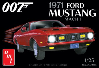 1/25 1971 James Bond Ford Mustang Plastic Model Kit