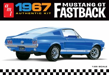 1/24 1967 Ford Mustang GT Fastback Plastic Model Kit