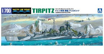 1/700 German Battleship Tirpitz Plastic Model Kit