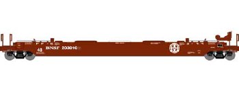 RTR 48' Husky Stack Well BNSF HO Scale Flatcar #203010