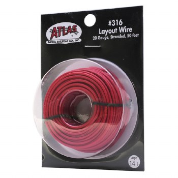 Layout Wire 20 gauge - 50 feet Red