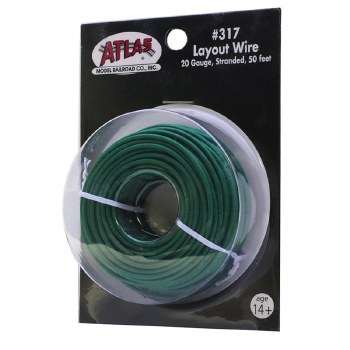 Layout Wire 20 gauge - 50 feet Green
