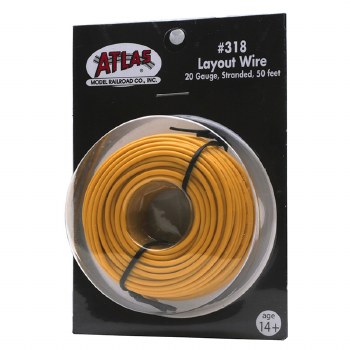 Layout Wire 20 gauge - 50 feet Yellow