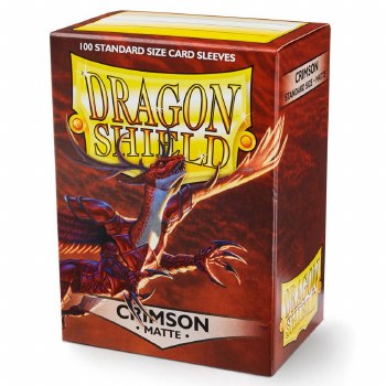 Dragon Shield - Matte Crimson Sleeves (100)
