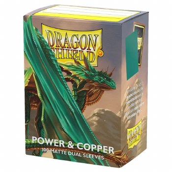 Dragon Shield - Dual Matte Power &amp; Copper Sleeves (100)