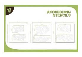 Airbrush Stencil: Cammo Pattern 1