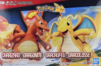 Pokemon: Charizard &amp; Dragonite Plastic Model Kit