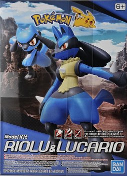 Pokemon: Riolu &amp; Lucario Plastic Model Kit