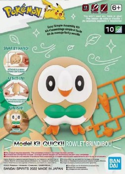 Pokemon #10 Rowlet / Brindibou Model Kit
