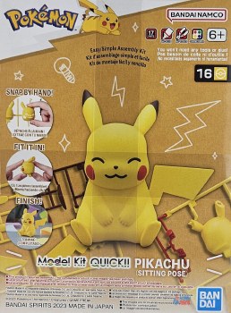 Pokemon: PIKACHU Sitting Plastic Model Kit #16