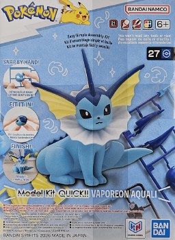 Pokemon Vaporeon / Aquali Model Kit