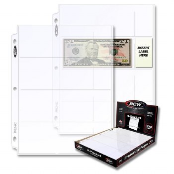 Pro 4-Pocket Currency Page
