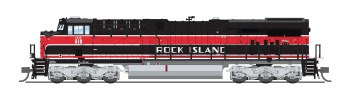 GE ES44AC, IAIS #513 Rock Island  DC/DCC &amp; Sound N