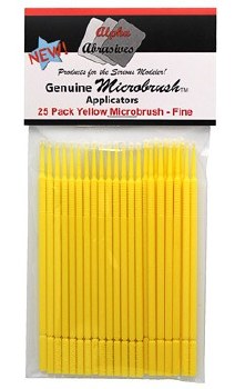 Microbrush: Yellow Ultrabrush Fine Applicators (25)
