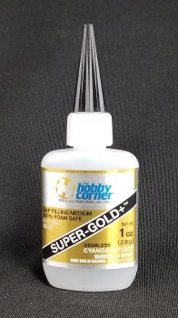 Super-Gold+ Foam Safe Gap Filling Super Glue - 1 oz.
