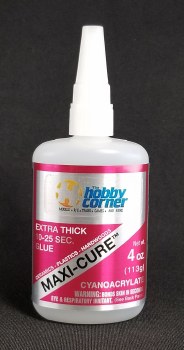 Maxi-Cure Extra Thick Super Glue -  4 oz.