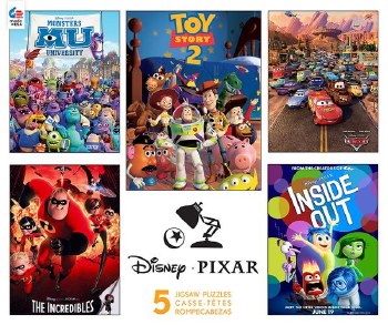 Disney Pixar 5 in 1 Jigsaw Multipack Set