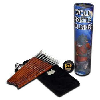 Wolf Bristle Brush Set