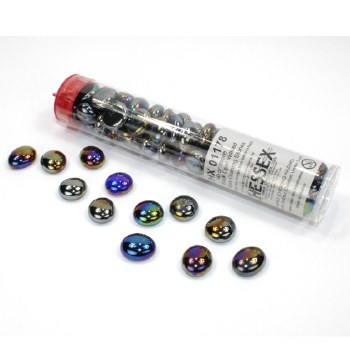 Glass Stones - Iridized Black Opal