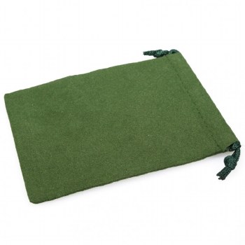 Dice Bag - Small Green Suedecloth