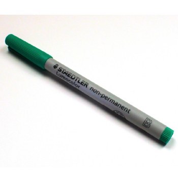 Water Soluble Marker - Green Broad Tip