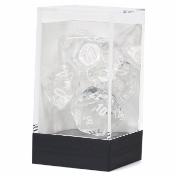 7-set Cube Translucent Clear with White