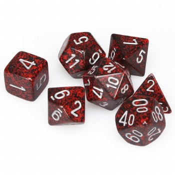 7-set Cube Speckled Silver Volcano
