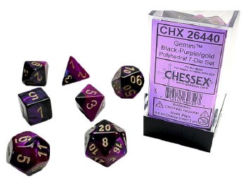 7-set Cube Black &amp; Purple with Gold