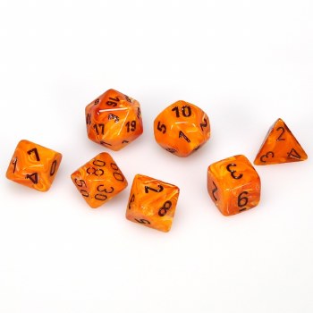 7-set Cube Vortex Orange with Black