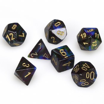 7-set Cube Lustrous Shadow with Gold