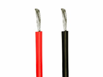 24 Gauge (24 AWG) Silicone Wire - 3 Feet Red &amp; 3 Feet Black