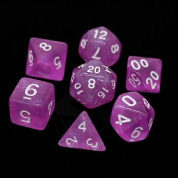 7-set Translucent Shimmery Pink with White