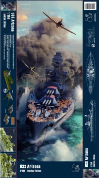 1/350 USS Arizona BB39 Battleship Model Kit