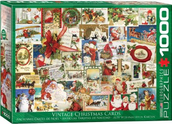 Vintage Christmas Cards 1000pc Puzzle